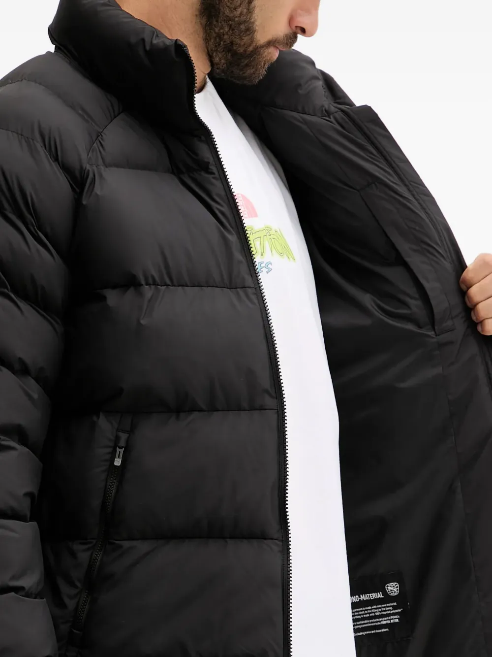 PUMA Mono jack met rits en logo Zwart