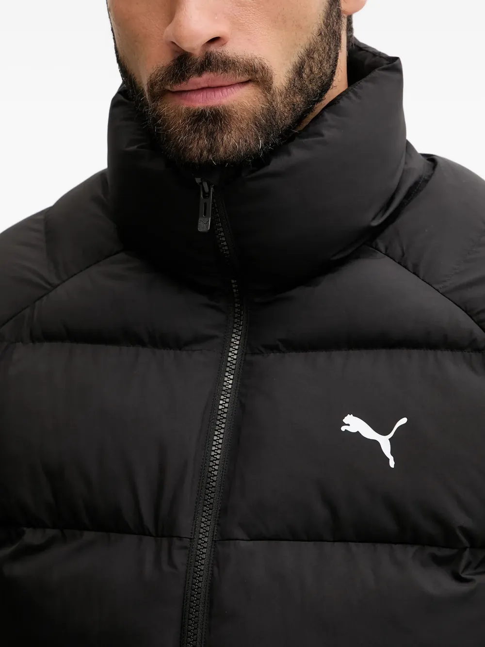 PUMA Mono jack met rits en logo Zwart