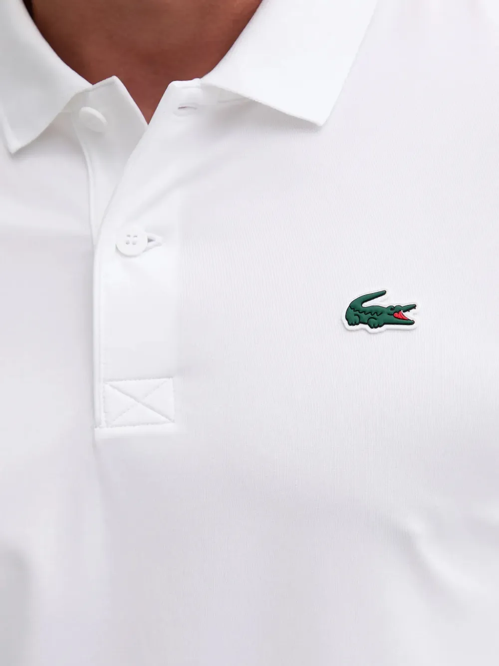 Lacoste Poloshirt met lange mouwen Wit