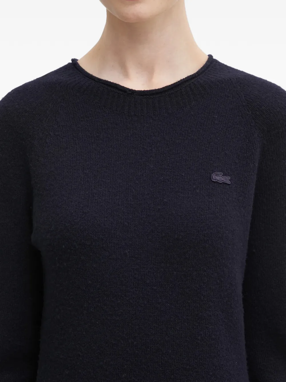 Lacoste Mini-jurk met lange mouwen en logo Blauw