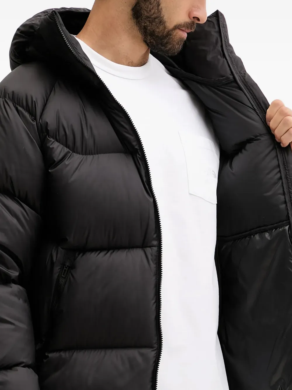 PUMA Jack met capuchon en logo Zwart