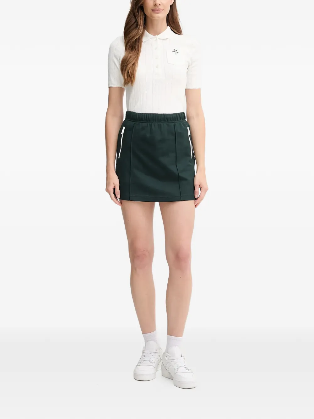 Lacoste Mini-rok met ritszak Groen
