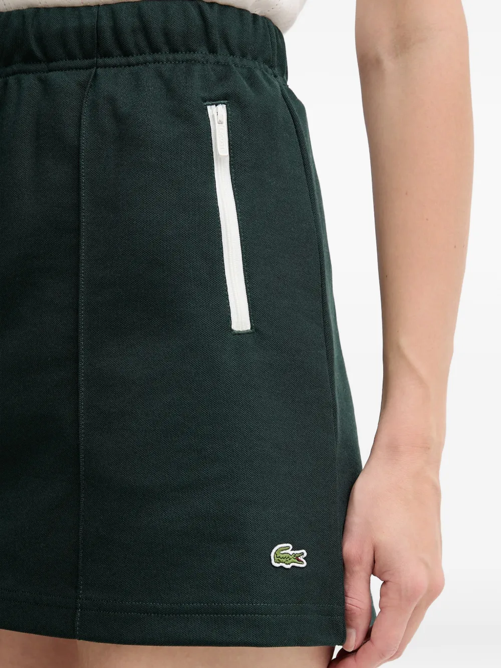 Lacoste Mini-rok met ritszak Groen