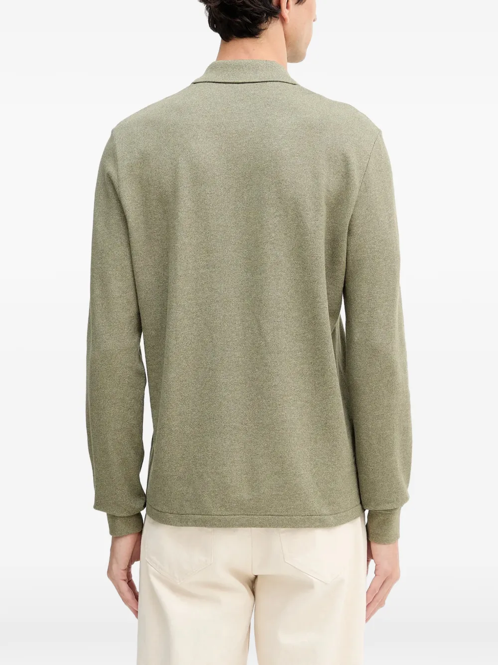  Lacoste Logo-patch Long-sleeves Polo Shirt - Green 