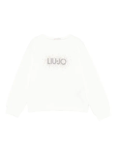 Liu Jo Kids sudadera con logo y detalles
