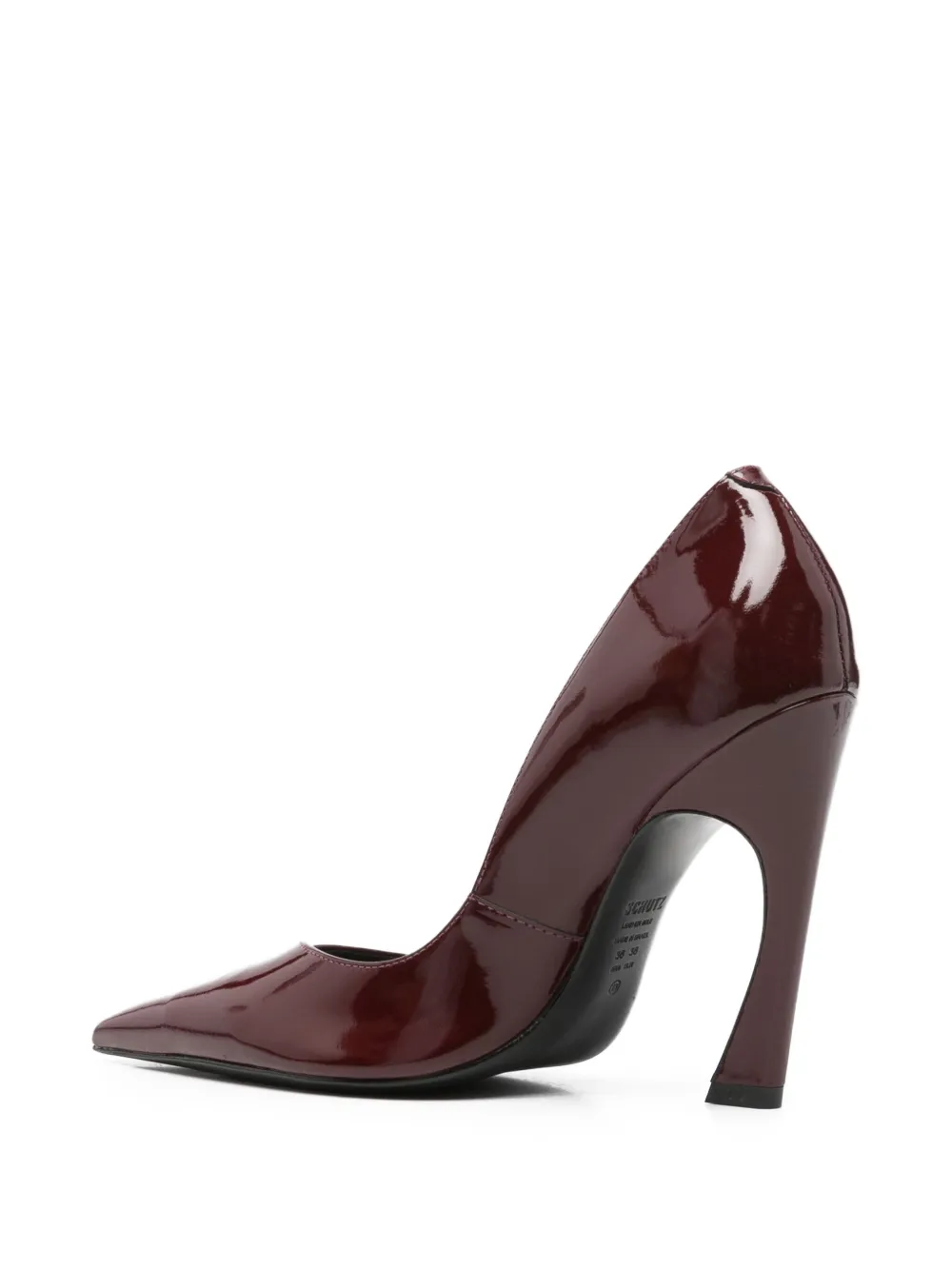 Schutz pointed leather pumps Rood