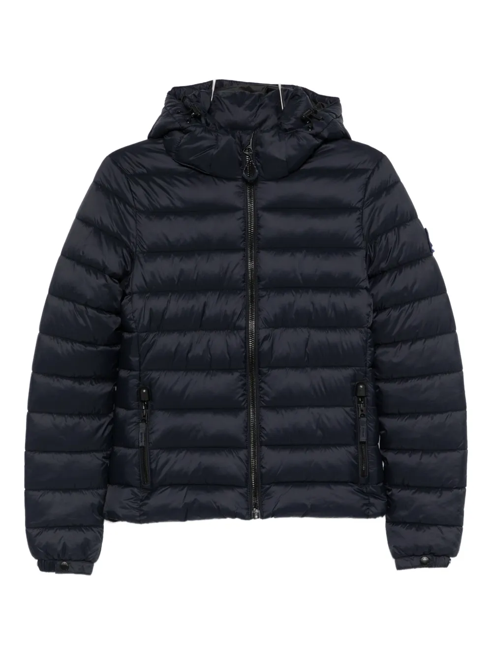 Superdry Hooded Puffer Jacket In Black
