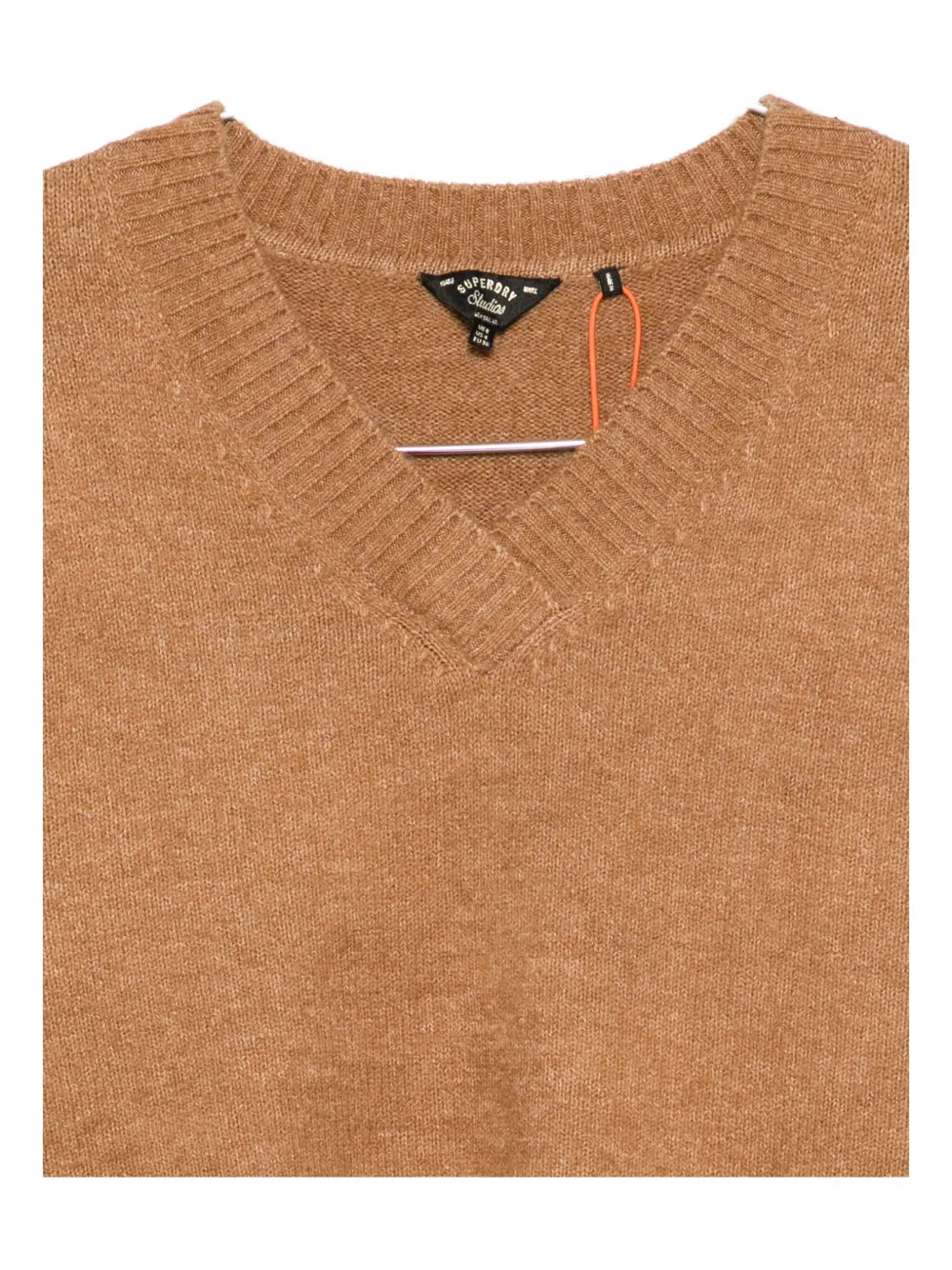 Superdry V-neck Sweater In Brown