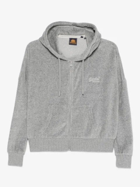 Superdry cárdigan con capucha y cierre