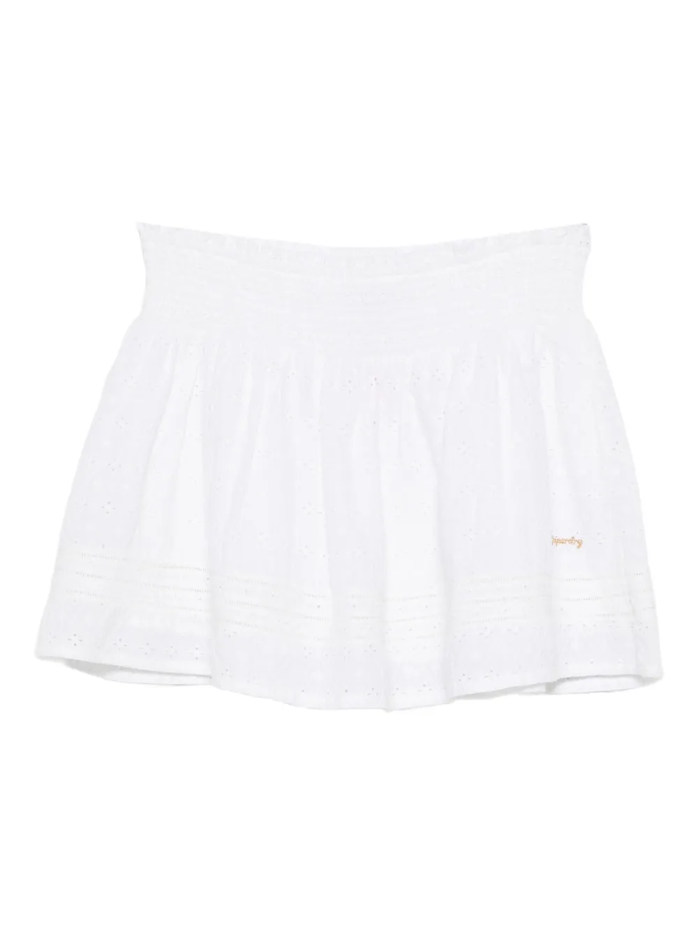 Superdry Saia franzida de algodão | Branco | Image 1