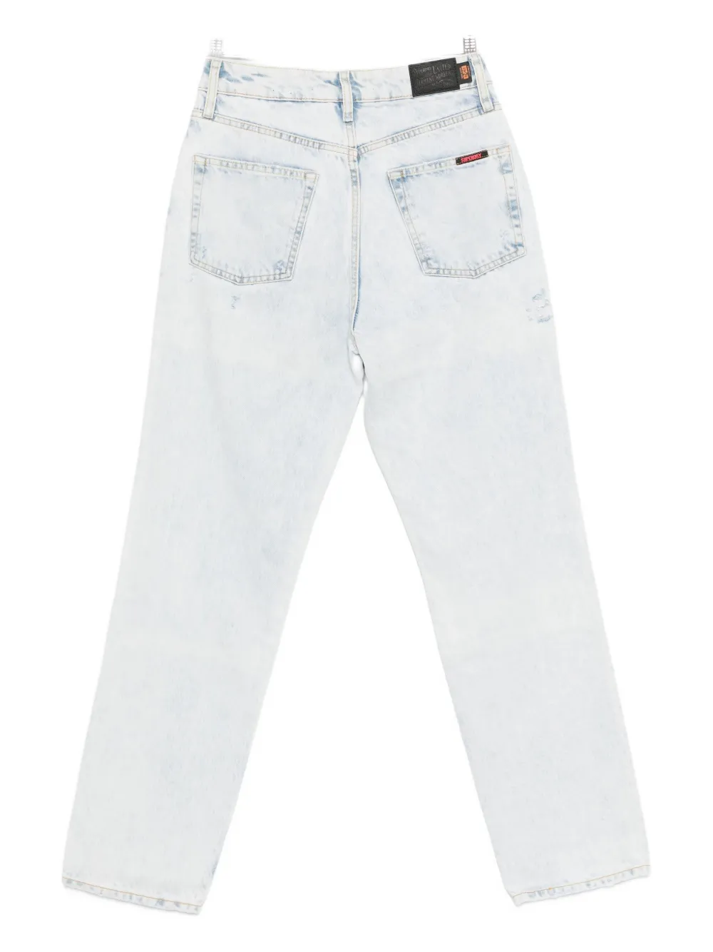 Superdry ripped-detail jeans - Blauw