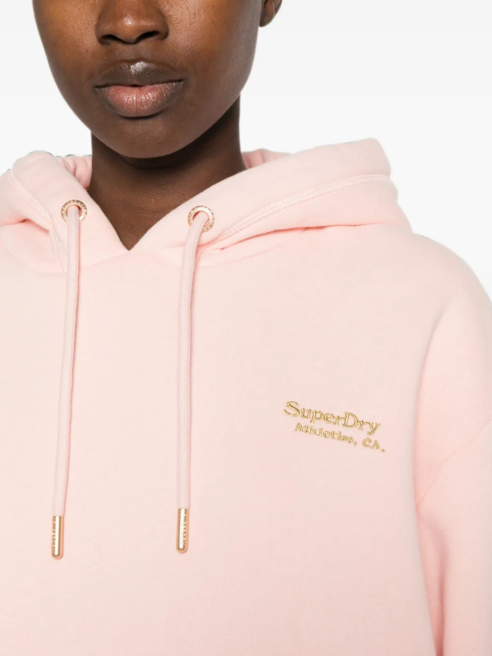Superdry Mini-jurk met geborduurd logo Roze