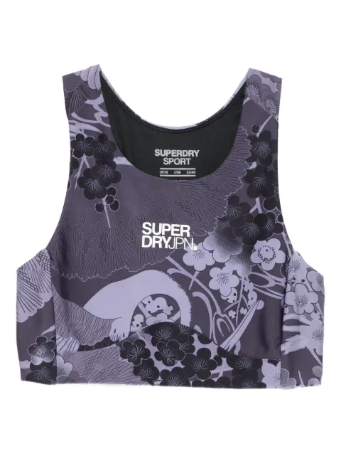Superdry floral-print sports bra