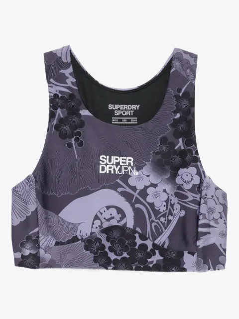 Superdry спортивный бюстгальтер с цветочным принтом