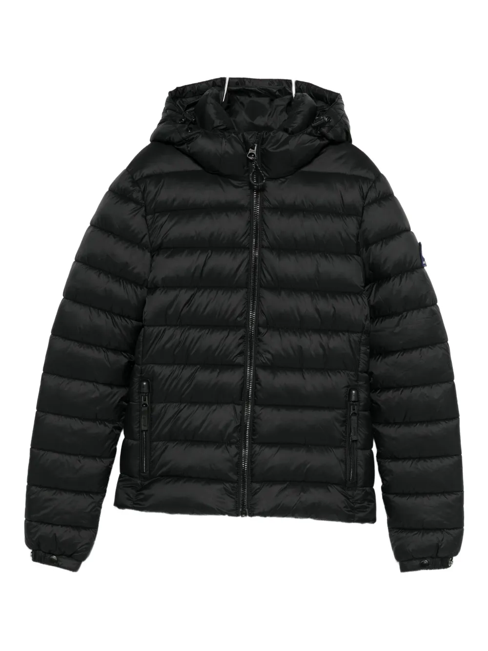 Superdry Hooded Padded Jacket In Black