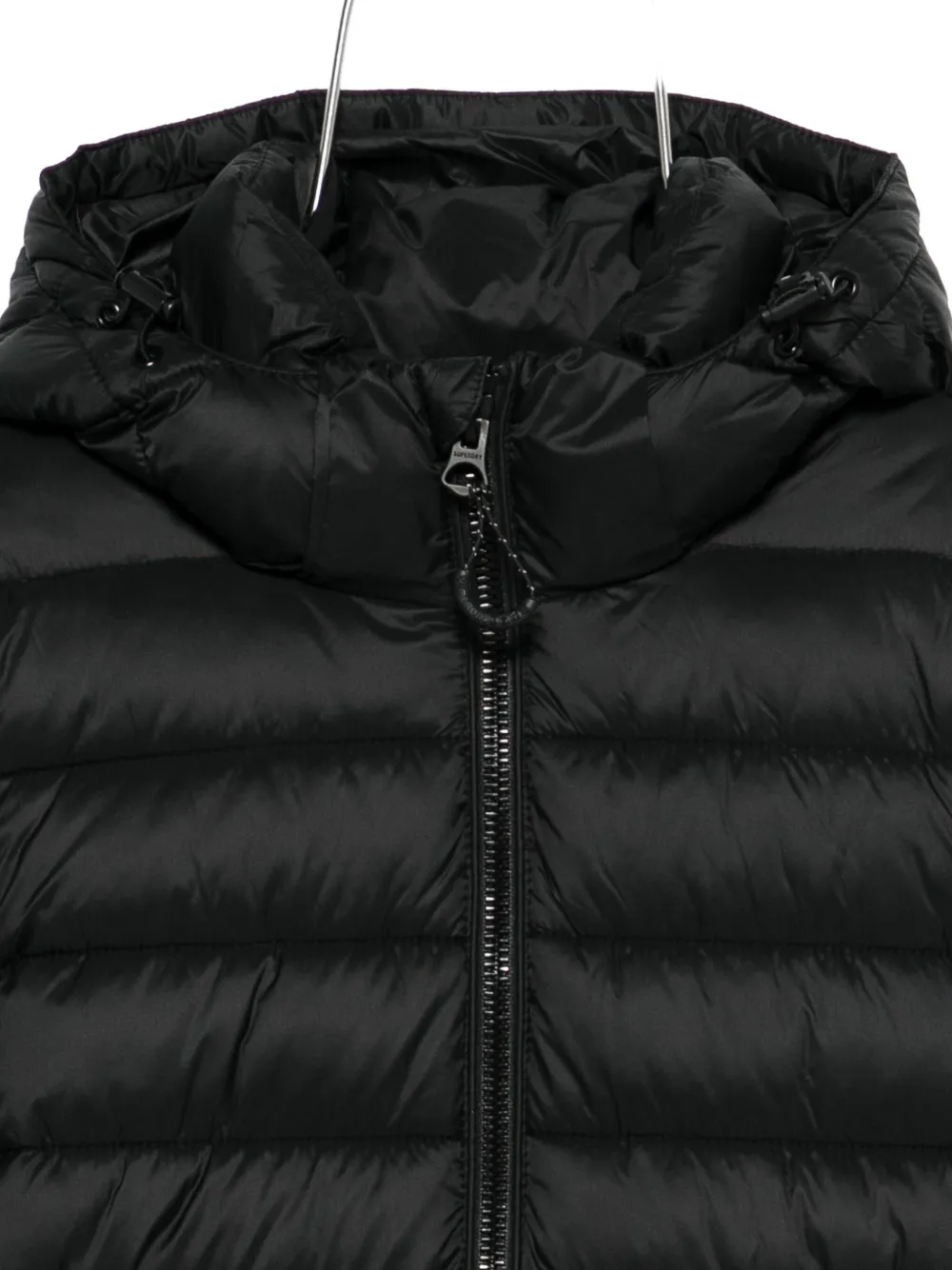 Superdry Hooded Padded Jacket In Black