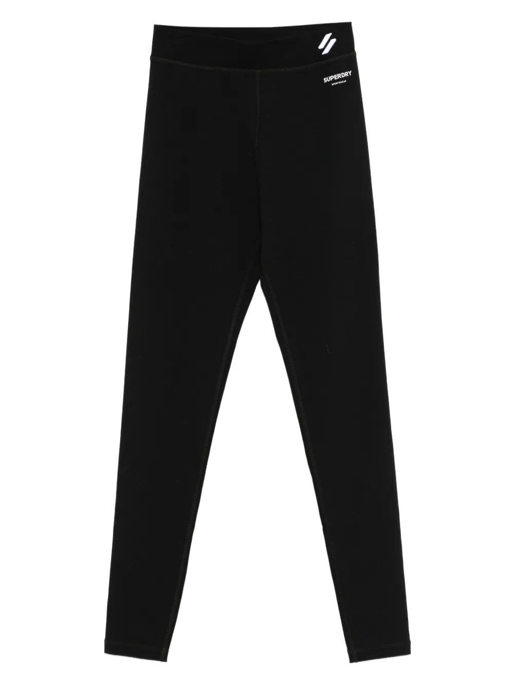 Superdry Leggings con logo - Nero