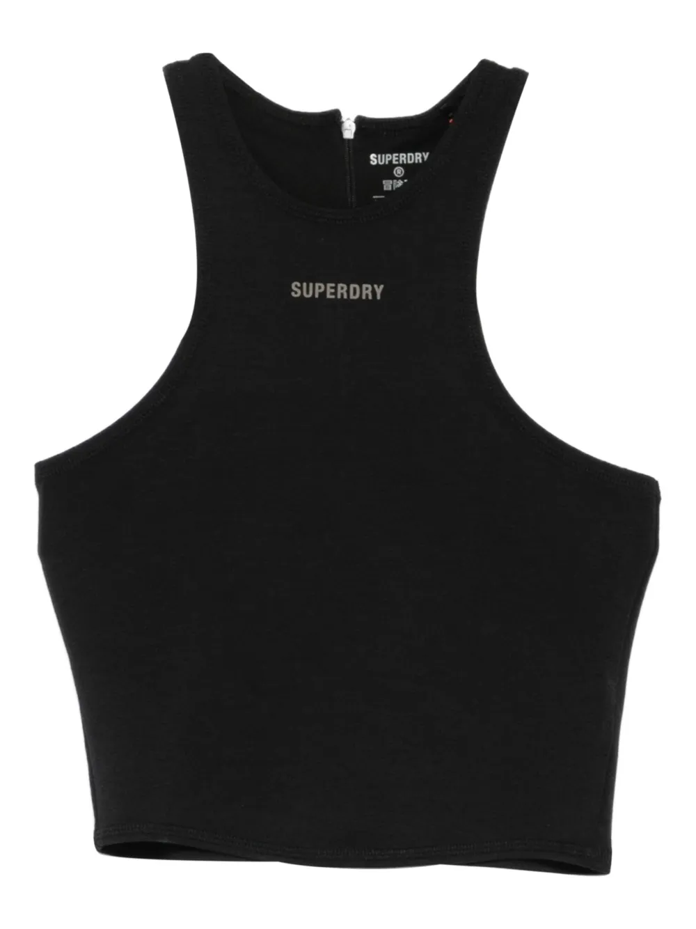 Superdry Top con stampa logo - Nero