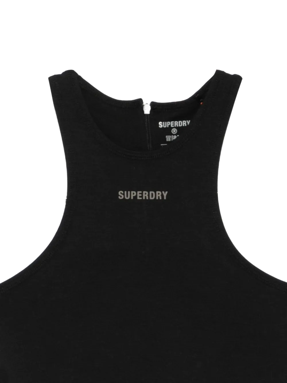 Superdry Tanktop met logoprint Zwart