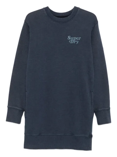 Superdry logo-print sweatshirt dress