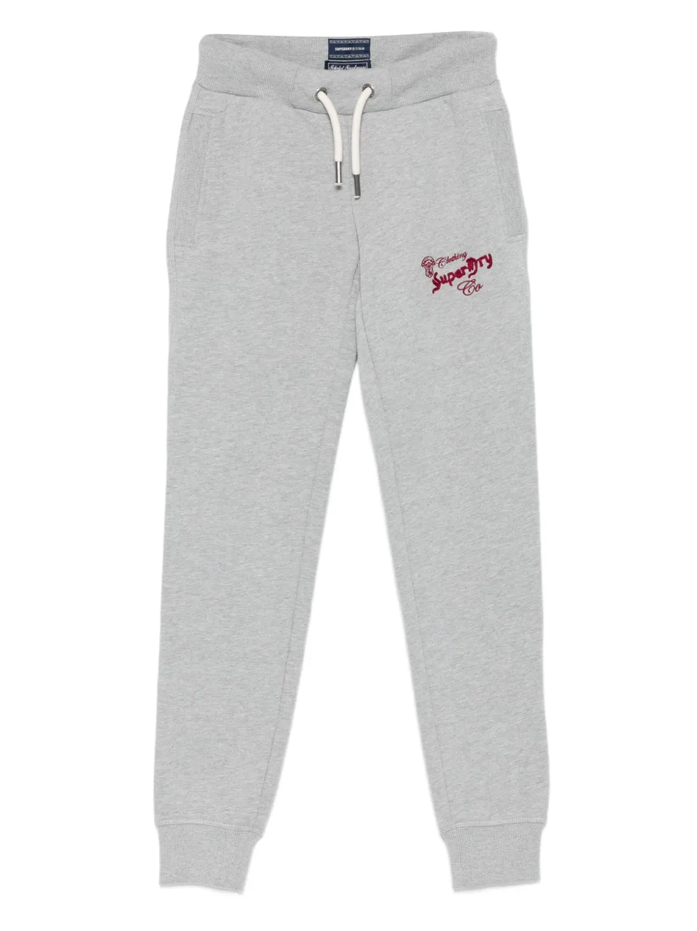 Superdry logo-embroidered track pants | Grey | Image 1