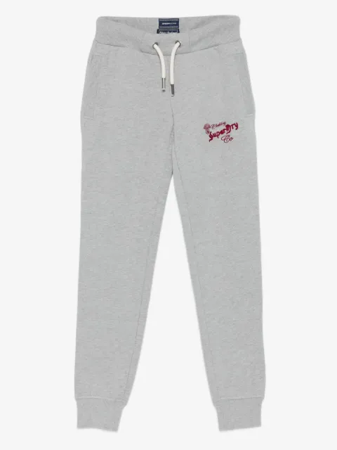 Superdry pantalon de jogging à logo brodé