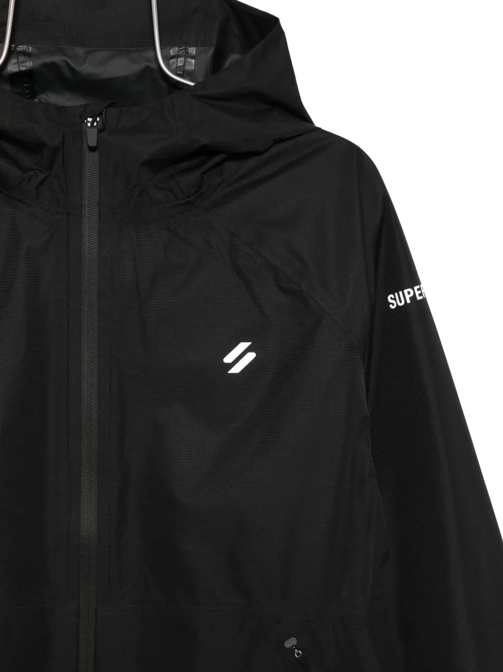 Superdry Zip-up Bomber Jacket In Black