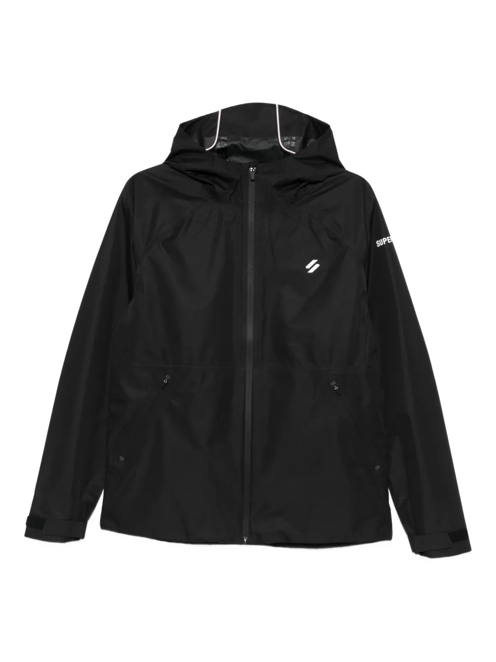 Superdry Zip-up Bomber Jacket In Black