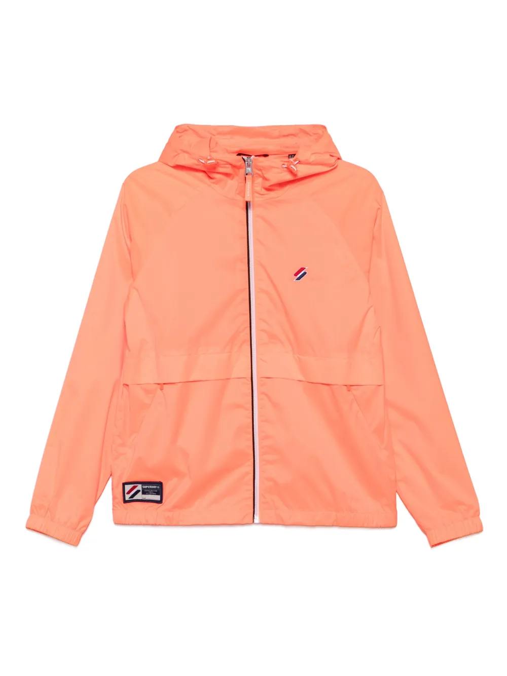Superdry waterproof hooded jacket | Orange | Image 1