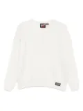 Superdry logo-patch sweater - White