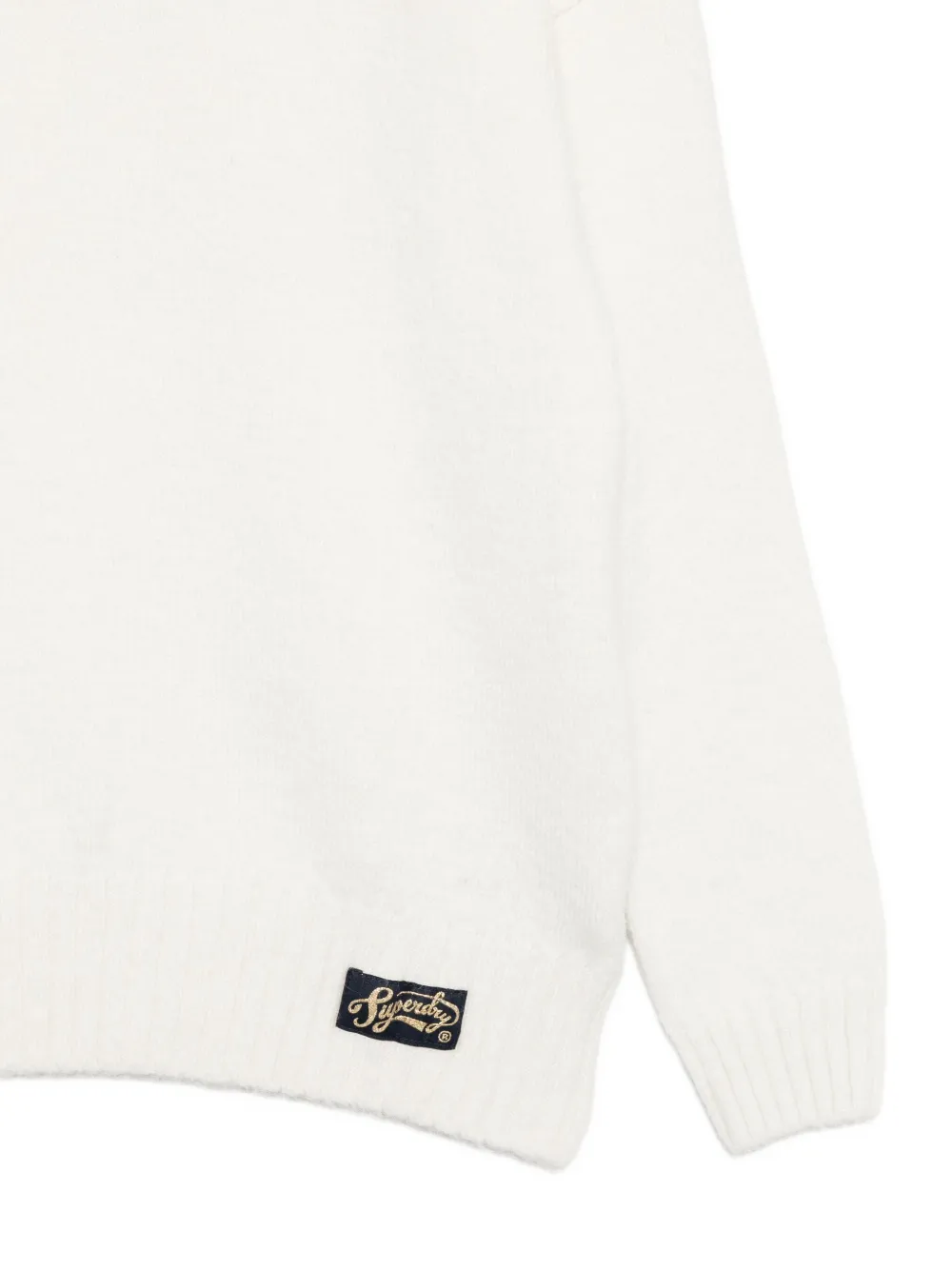 Superdry Trui met logopatch Wit