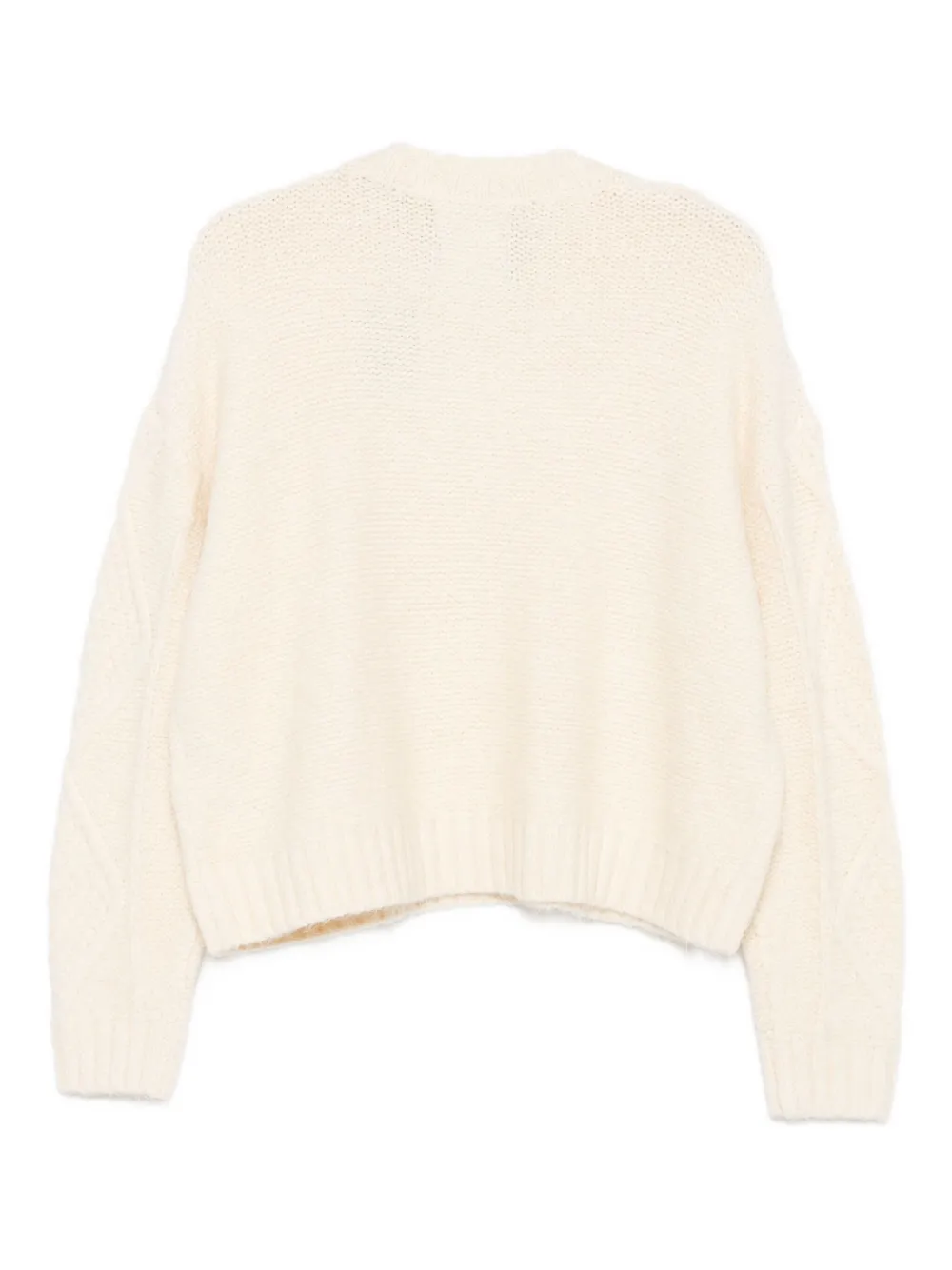 Superdry Diamond-knit Sweater In Neutral