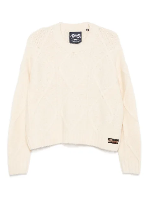 Superdry diamond-knit sweater
