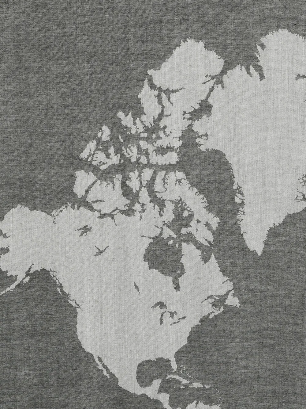 Alviero Martini 1° Classe Geo World-map Scarf In Gray