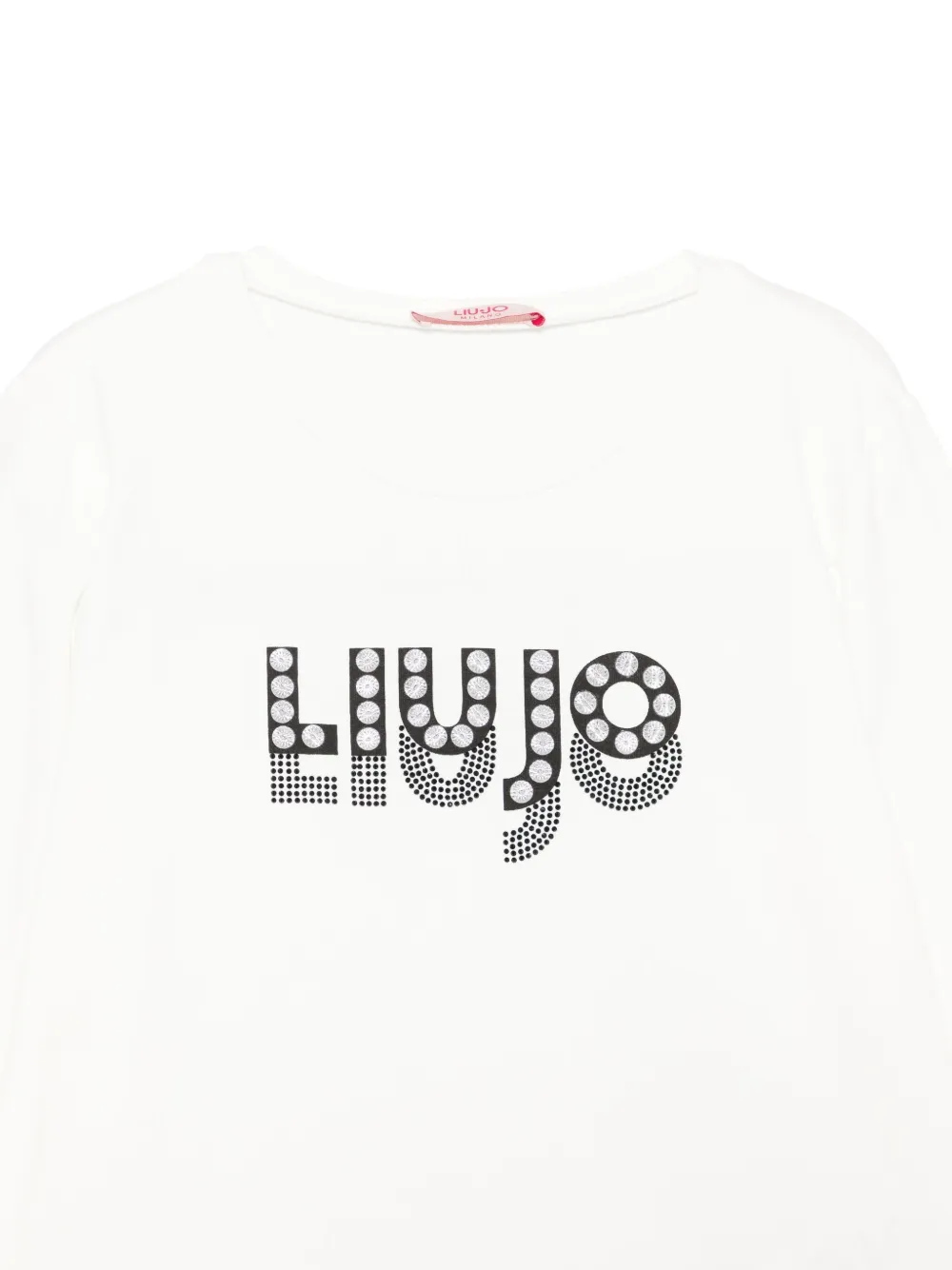 Liu •jo Logo-print Long-sleeve T-shirt In White