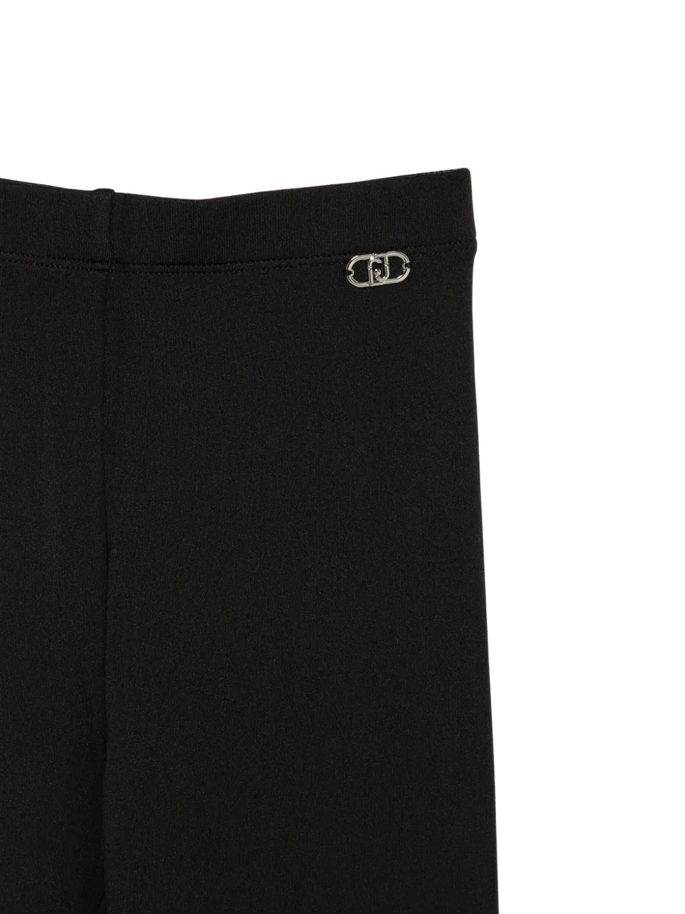 Liu •jo Logo-plaque Leggings In Black