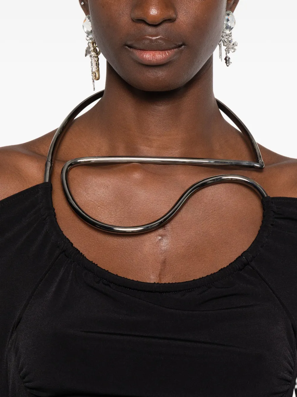 Coperni Uitgesneden jurk Zwart