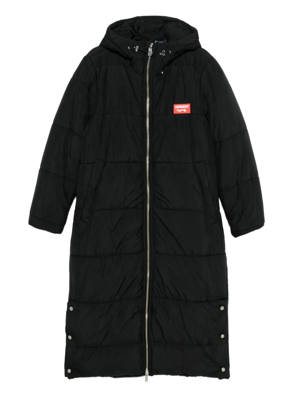 Charles Jeffrey Loverboy Wattierter Mantel mit Hasenohren | Schwarz | Image 1