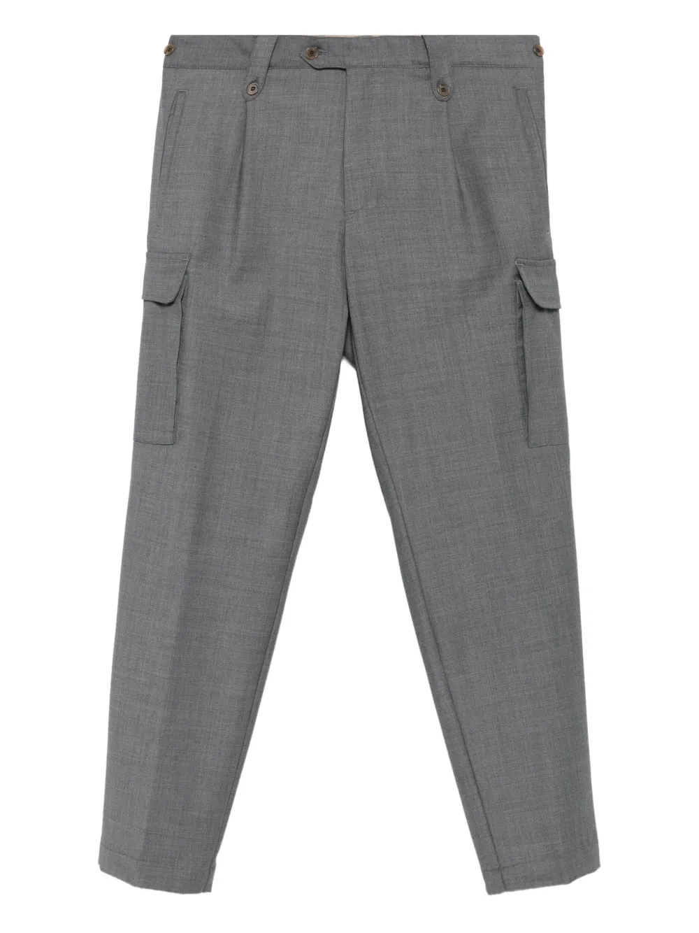 Myths cargo-pocket pleated pants | Grey | Image 1