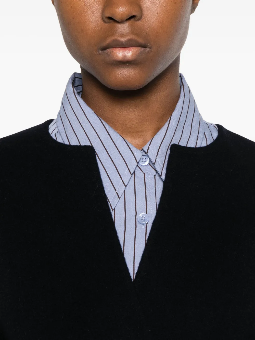 Soeur Wrap-design Cardigan In Blue