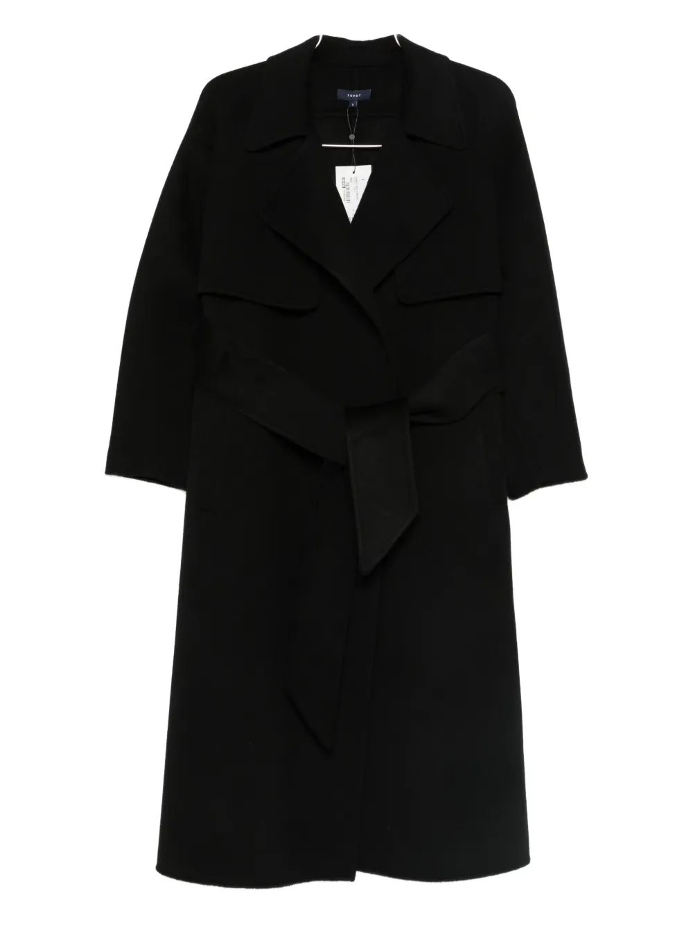 Soeur belted-waist coat | Black | Image 1