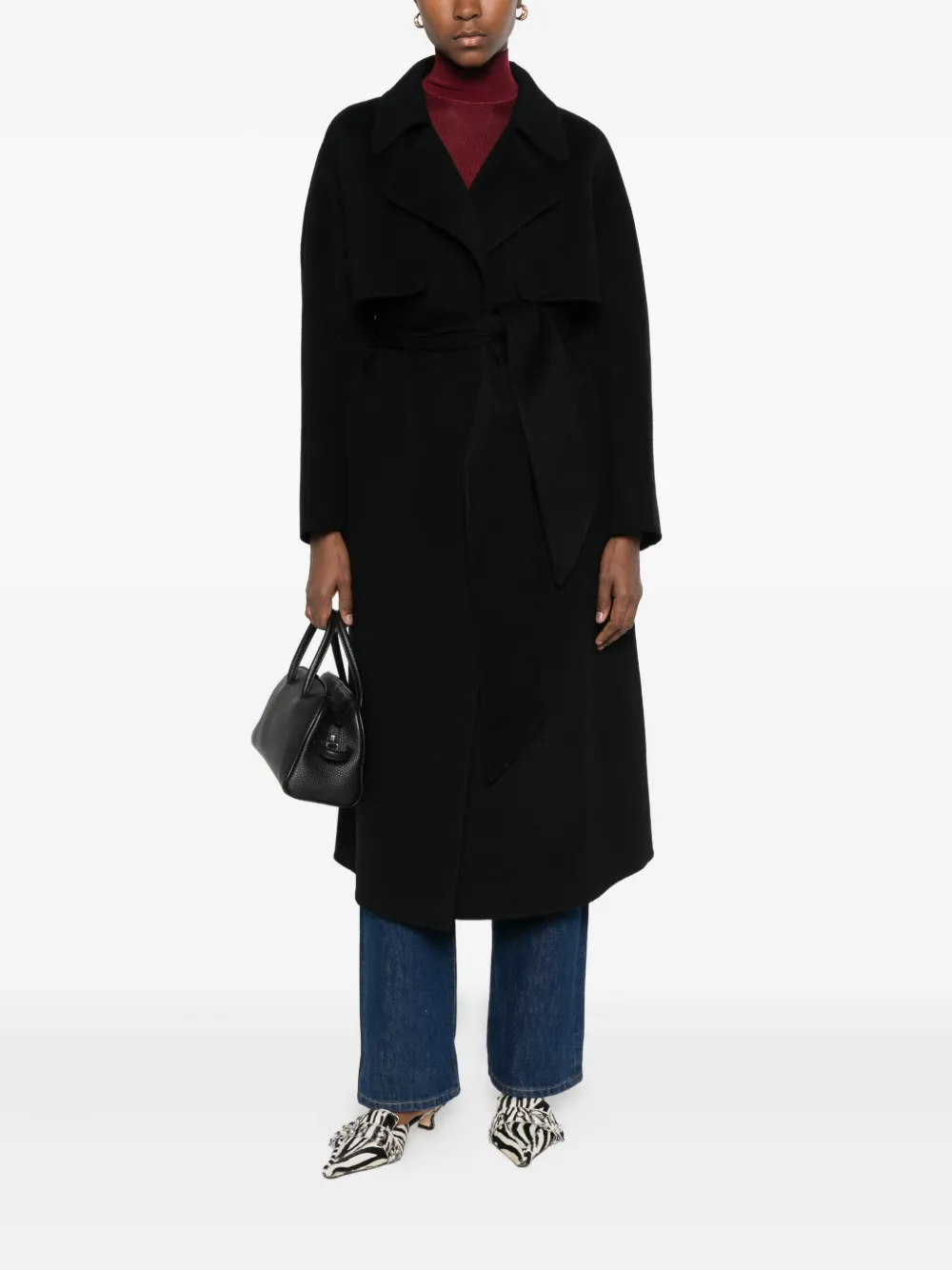Soeur belted-waist coat | Single Breasted Coats | Image 2