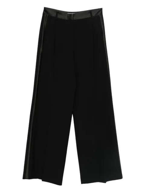 Alberto Biani satin-trim tailored trousers