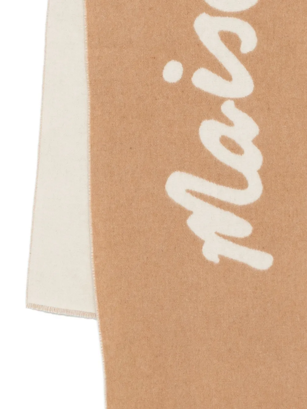 Maison Kitsuné Sjaal met logo-jacquard - Bruin
