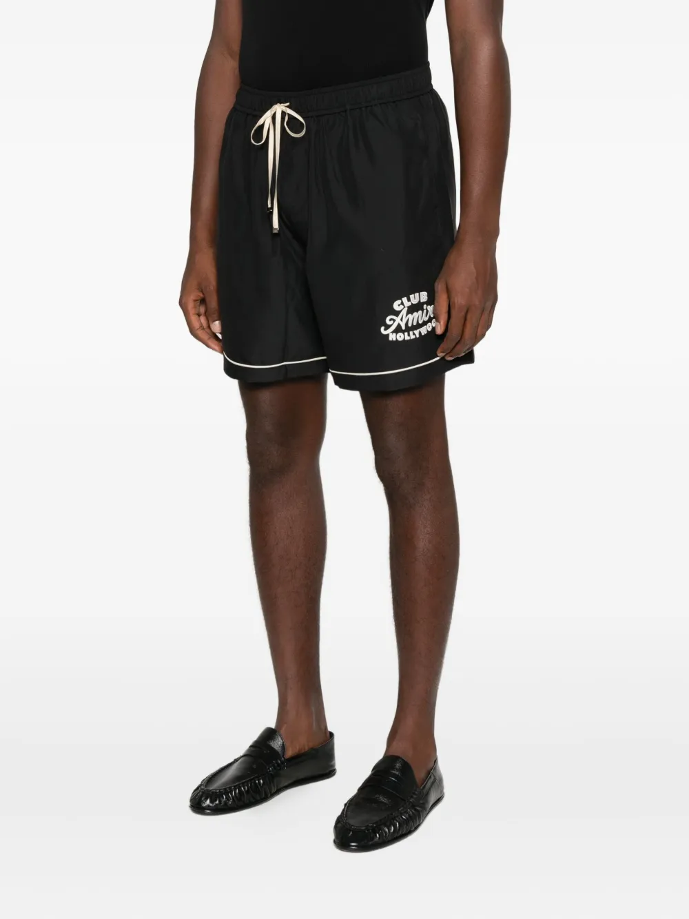 AMIRI Shorts met logoprint Zwart