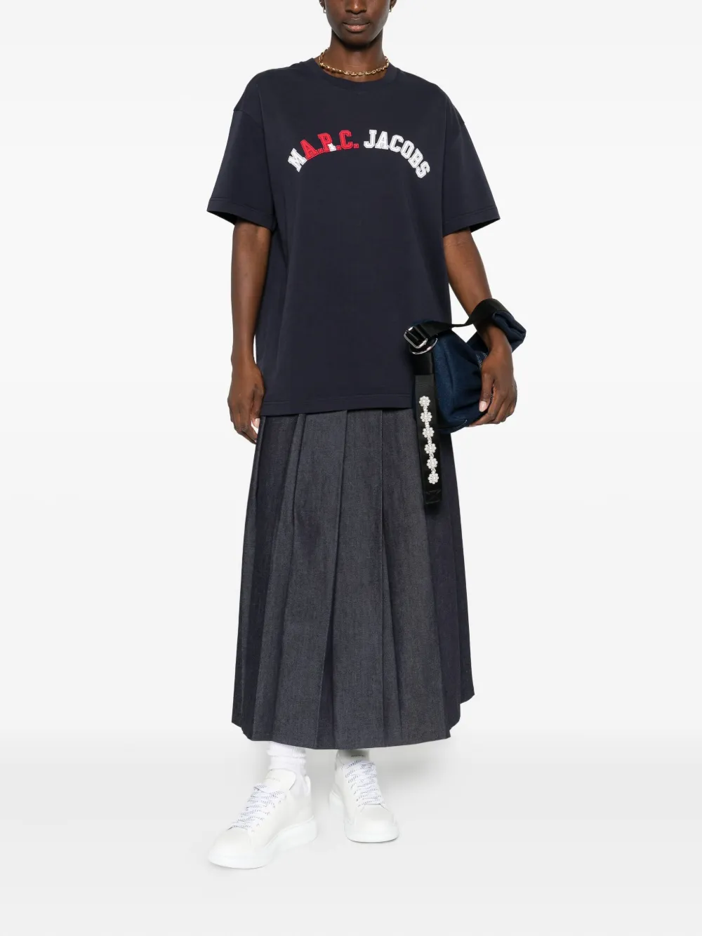 A.P.C. x Marc Jacobs T-shirt met logo-applicatie Blauw