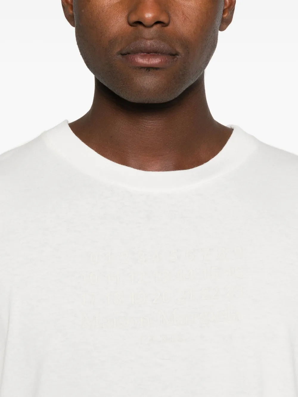 Maison Margiela T-shirt met ronde hals Wit