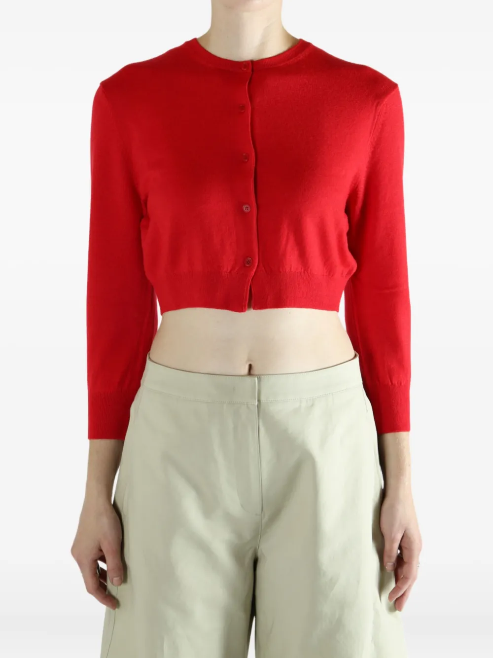 Amomento Round-neck Sweater In Red