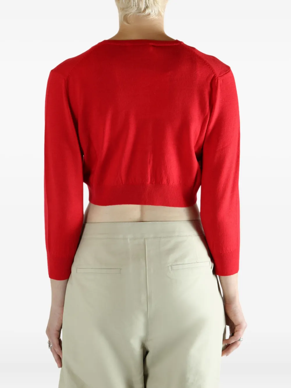 Amomento Round-neck Sweater In Red