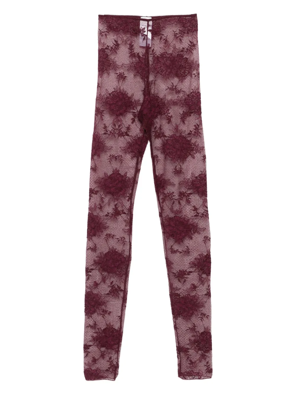 THE ANDAMANE フローラルレース レギンス - 380 CABERNET THE ANDAMANE フローラルレース レギンス - 380 CABERNET